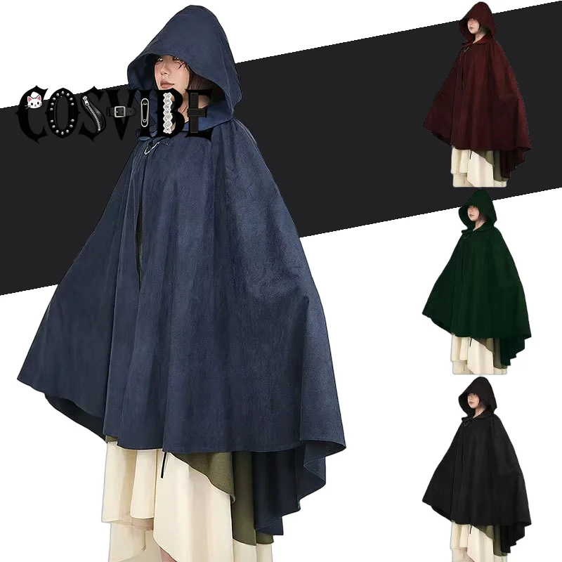 

Gothic Long Women's Cloak Cosplay Costume - Stage Performance Halloween Party Medieval Elegant Ladies Robe
