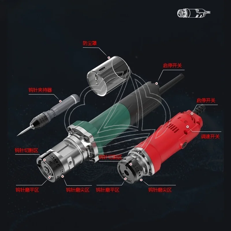 Handheld Tungsten Electrode Grinder 1.0-4.0mm Tungsten Rod Sharpener For Argon Arc Welding Polishing Equipment