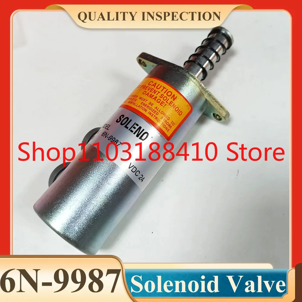 

6N-9988 12V 6N-9987 24V New Fuel Solenoid Valve 6N9987 For 3208 Series Engines Stop Solenoid
