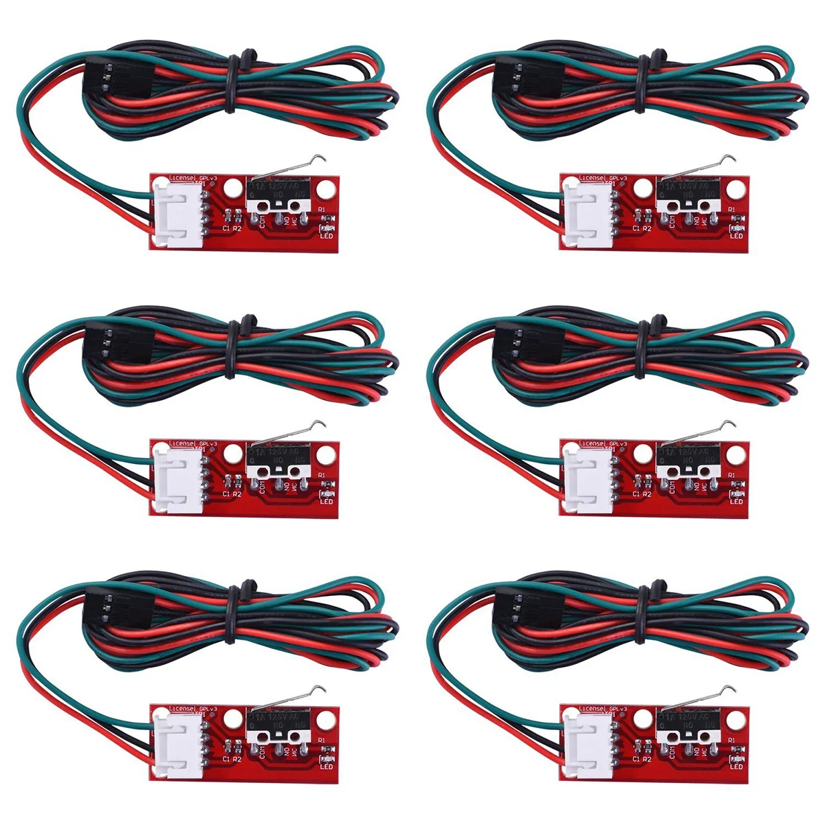 6 PCS Endstop for RepRap 3D Printer with Cable Mechanical Limit Switch RAMPS 14