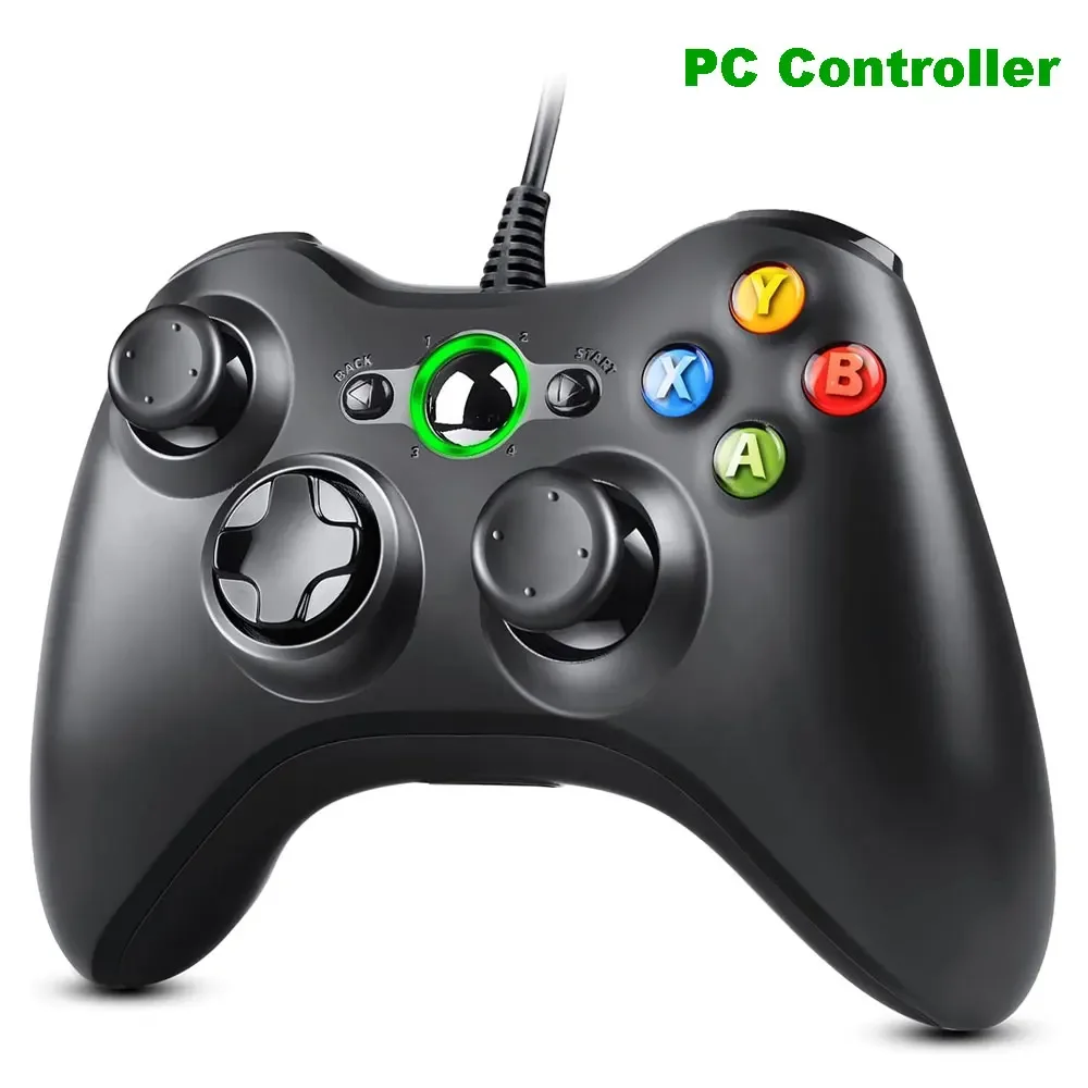 USB-Verkabelter Gamepad mit Dual-Vibration für PC – Perfekter Controller für Computer-Spiele im Jahr 2025