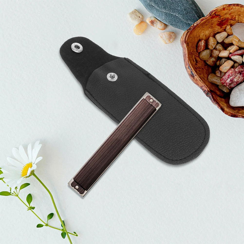 3 pçs caso gaita falso saco de armazenamento de 10 furos durável leve portátil para viagens desempenho instrumento acessório