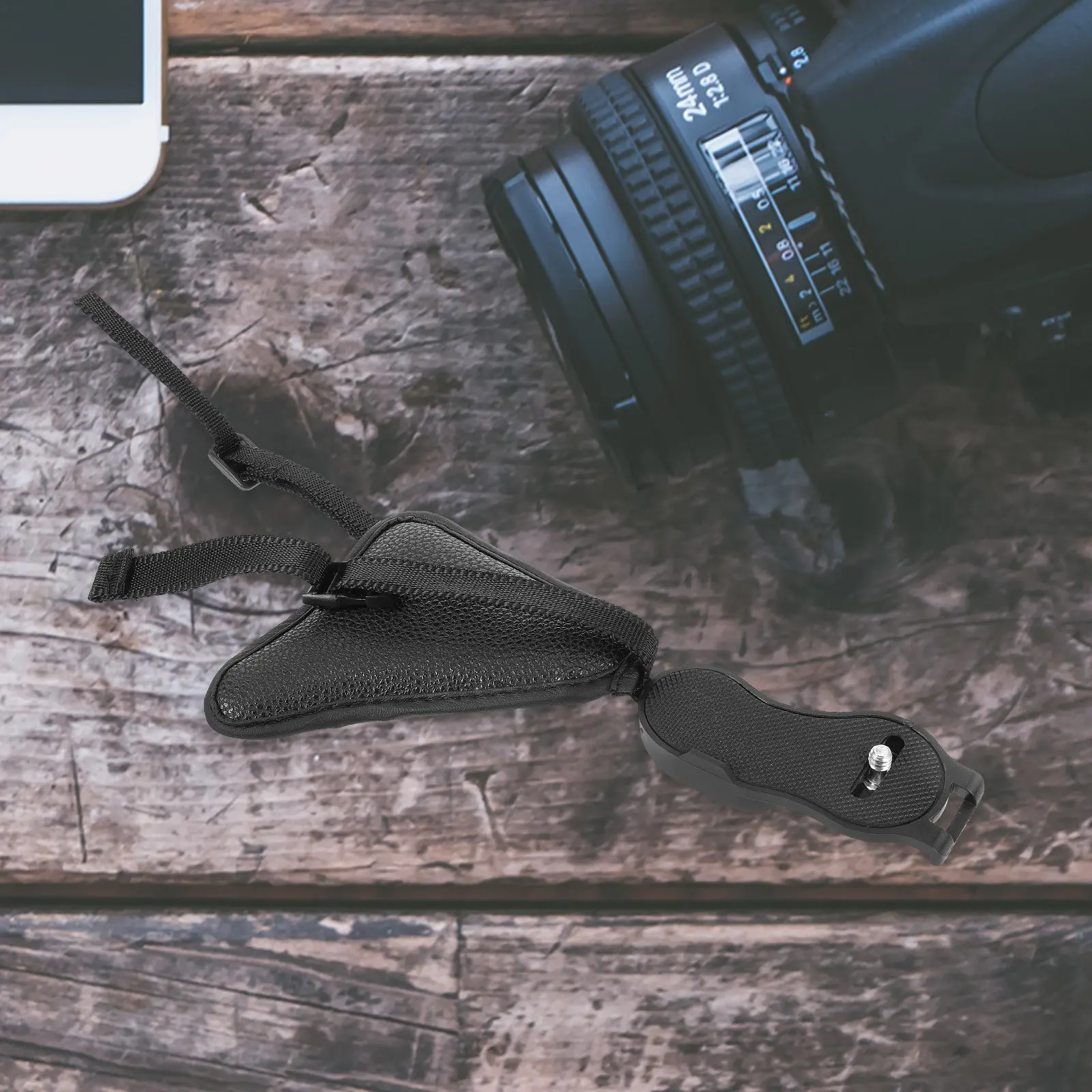 Universal Camera Hand Grip Strap with Padded Wrist Support and Anti-Slip Design for Mirrorless & DSLR