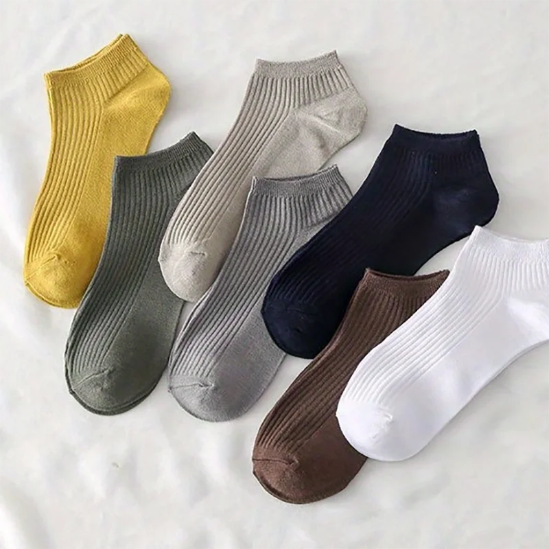 Men\'s socks cotton bamboo fiber deodorant and sweat absorption summer shallow mouth breathable short tube boat socks cotton invi