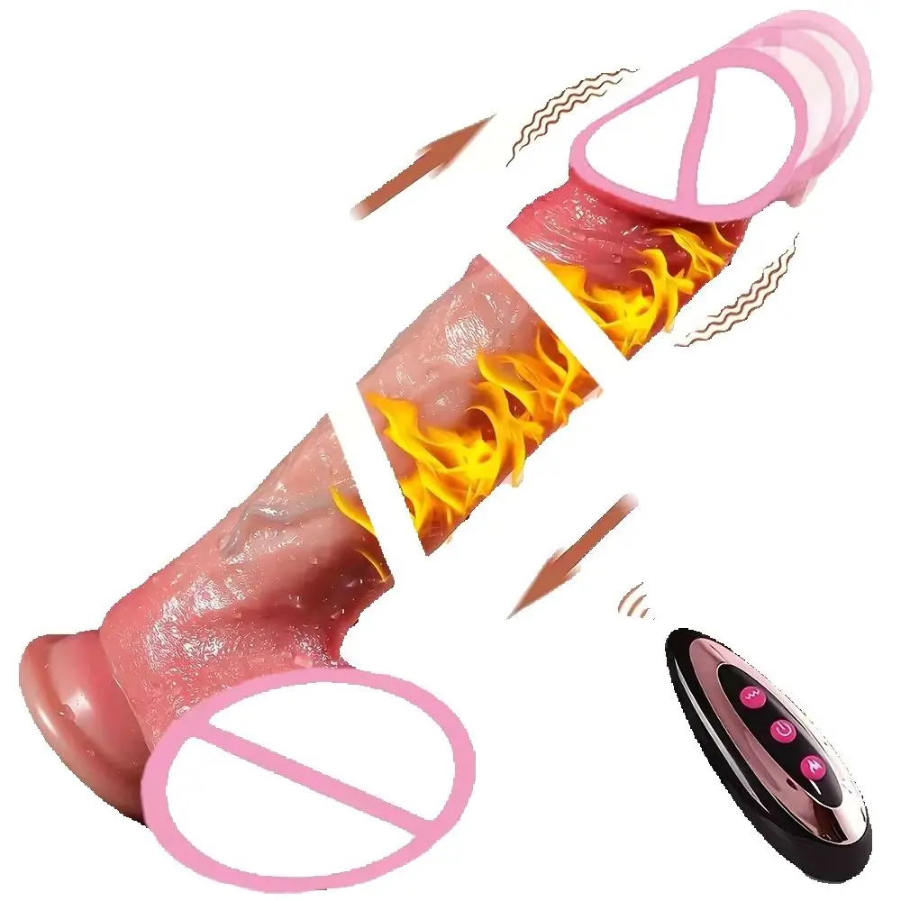 Electric Vibrating Female-Sex Toy 9-Inch 10-Function Heated Insertion Comfortable Experience Specially Designed for Women