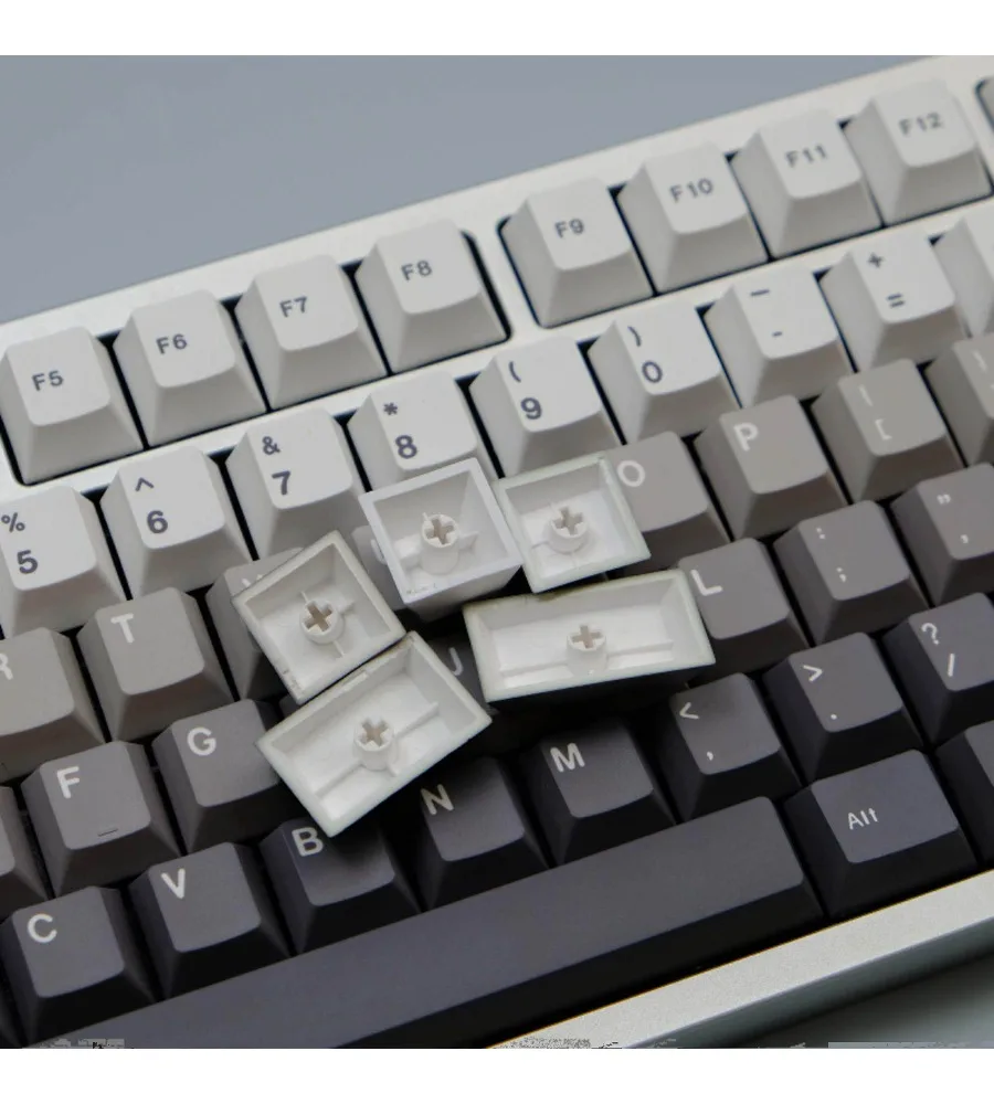 Dust gradual change keycap 147 keys PBT material original height five-sided sublimation process suitable for mechanical keyboard