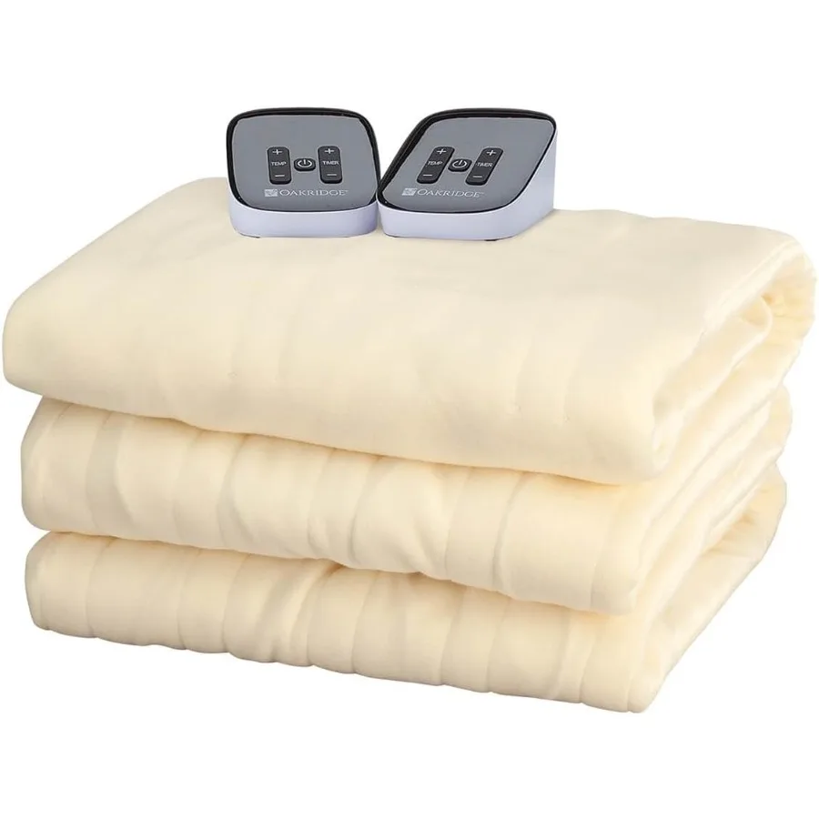 

Digital Comfort Fleece Heated King Blanket - Natural 100 Polyester Machine Washable Oeko-TEX Certified Perfect for Warm Nights