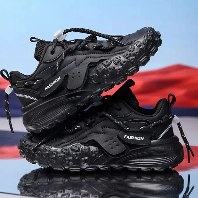 

2026 New style leather children's sports shoes, dad shoes, children's casual shoes Comfortable and anti-slip Kids sneakers