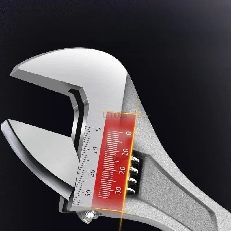 Multifunctional Carbon Steel Double End Wrench Multi Sized and Versatile High-precision Clear Scale Adjustable Wrench Hand Tools
