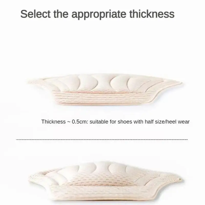 Sneakers Patch Heel Pads Insole Patch Shoes Back Sticker Cushion Insert Insole Thicker Adjustable Half-size Pads Stickers