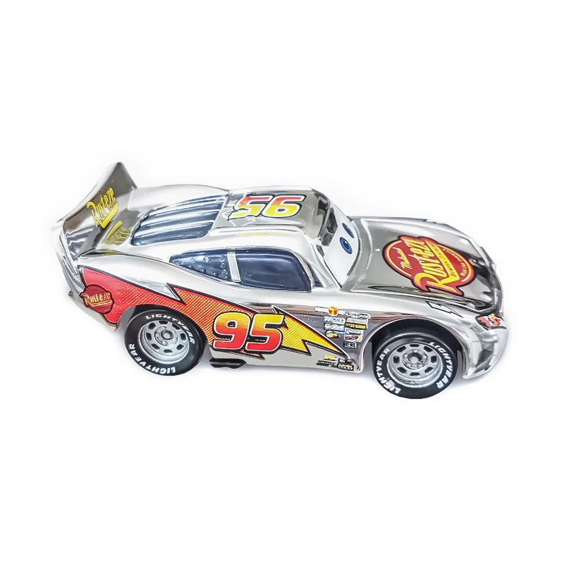 Disney Cars Toy Anime Racing Cartoon Silvering Lightning McQueen 1:55 Metal Die Cast Model Action Figure Children Christmas Gift