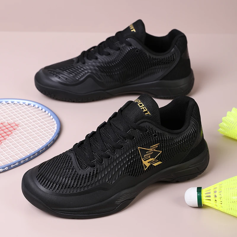 2024 New Couples Badminton Shoes Breathable Badminton Training Shoes Shock-Absorbant Training Sneakers Outdoor Sports Shoes