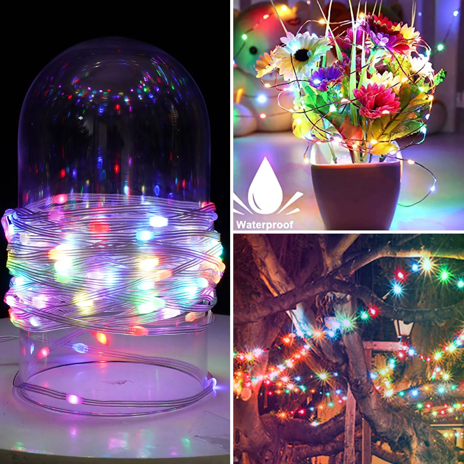 10M 100LED RGB USB LED Fairy Lights Colorful Garden String Light Garland Christmas Wedding Holiday Birthday Party Decoration