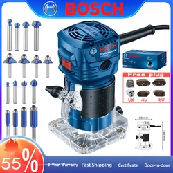 220V 550W Electric Trimmer BOSCH GKF550 Professional Palm Router Furniture Processing Arc Trimming Wood Milling Slotting Machine