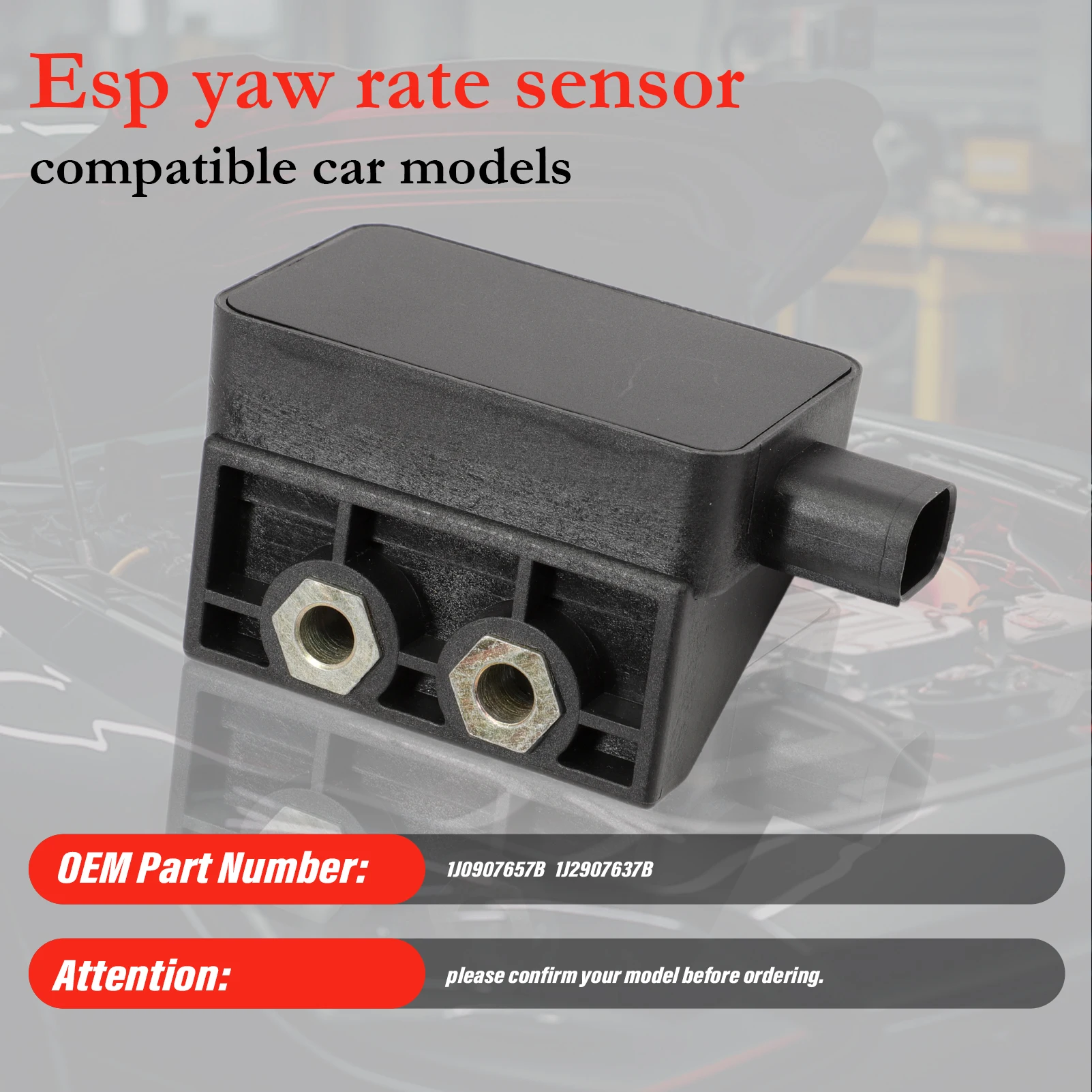 

Yaw Rate Sensor Rotation Speed Sensor 1J0 907 657 B 1J2907637B For Audi Tt A3 S3 A2 VW Beetle Golf 4