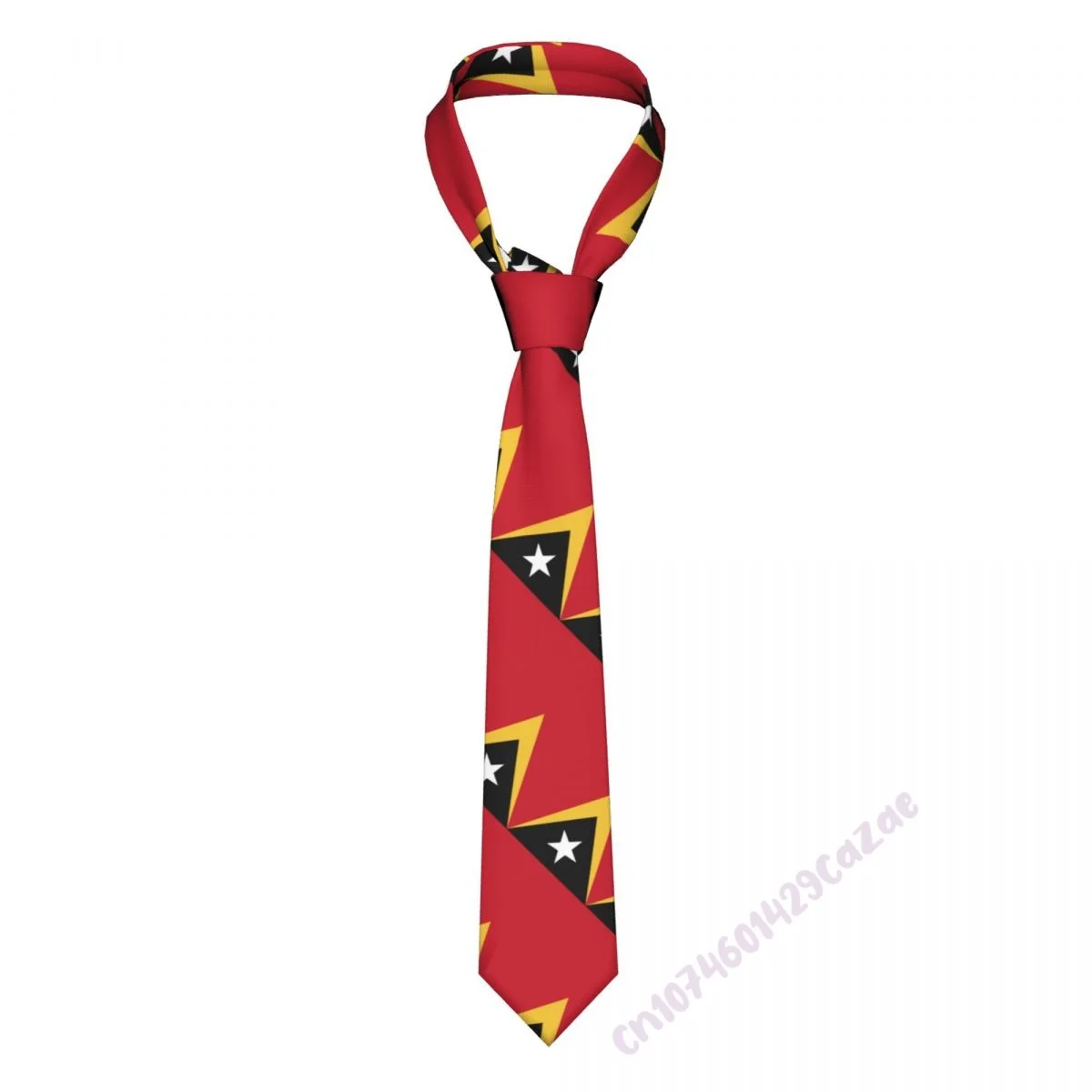 East Timor Flag Neck Ties For Men Women Casual Plaid Tie Suits Slim Wedding Party Necktie Gravatas For Gift Proud