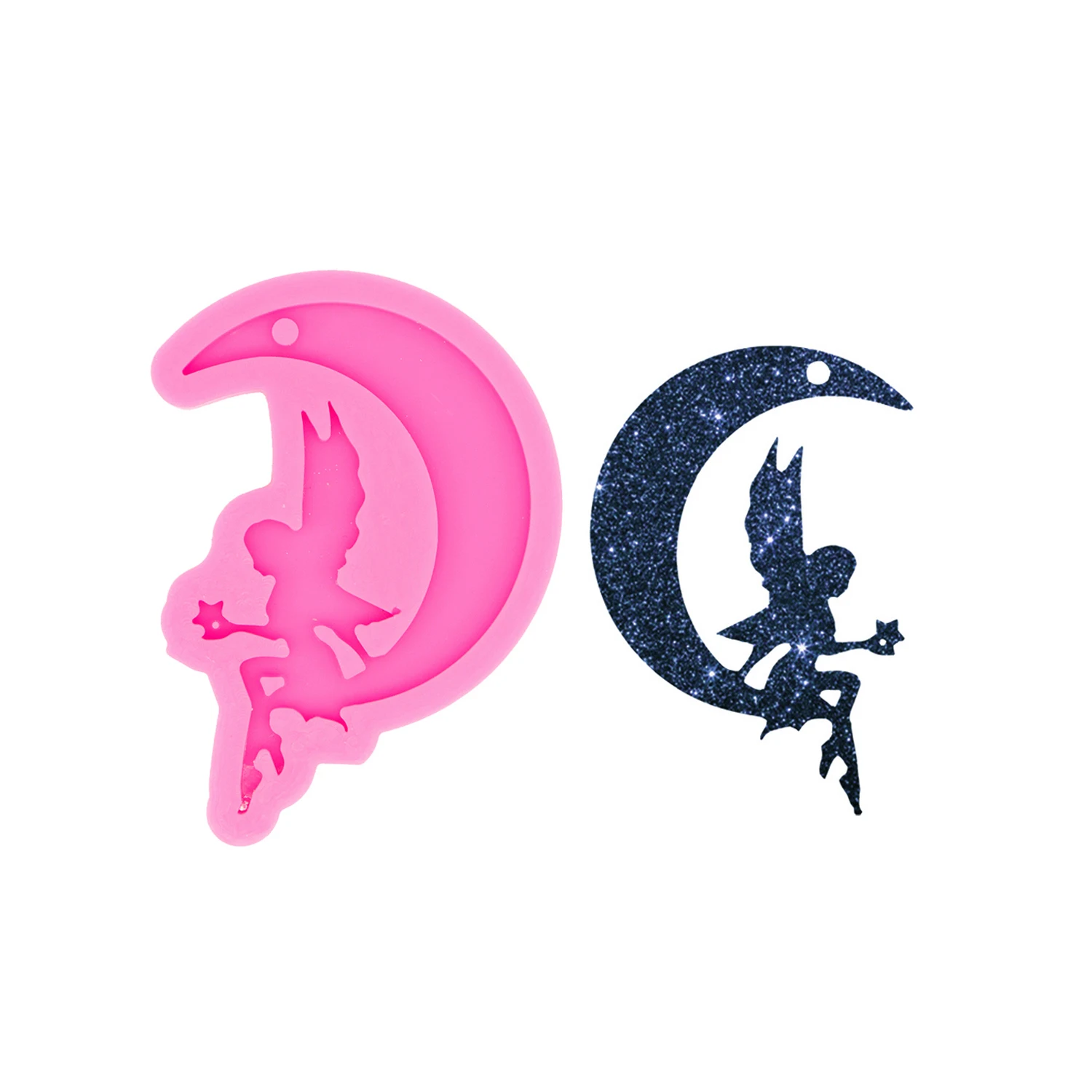 Boy Angel Fairy Silicone Mold for Epoxy Resin DIY Jewelry Pendant Keychain Charm Casting Mold Craft Tools