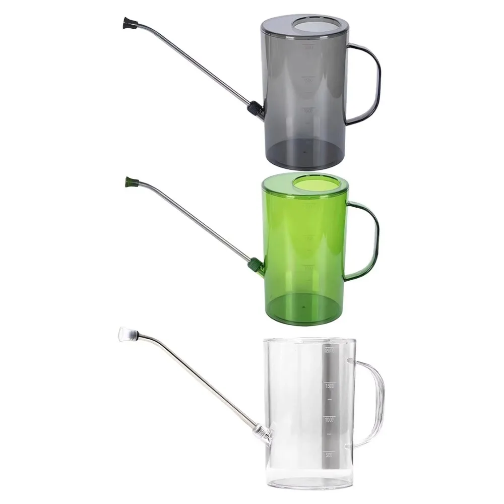 

Stainless steel Garden Watering Can Long Nozzle With Tick mark Watering Bucket 1.5L/2L Watering kettle Garden Flower Plants