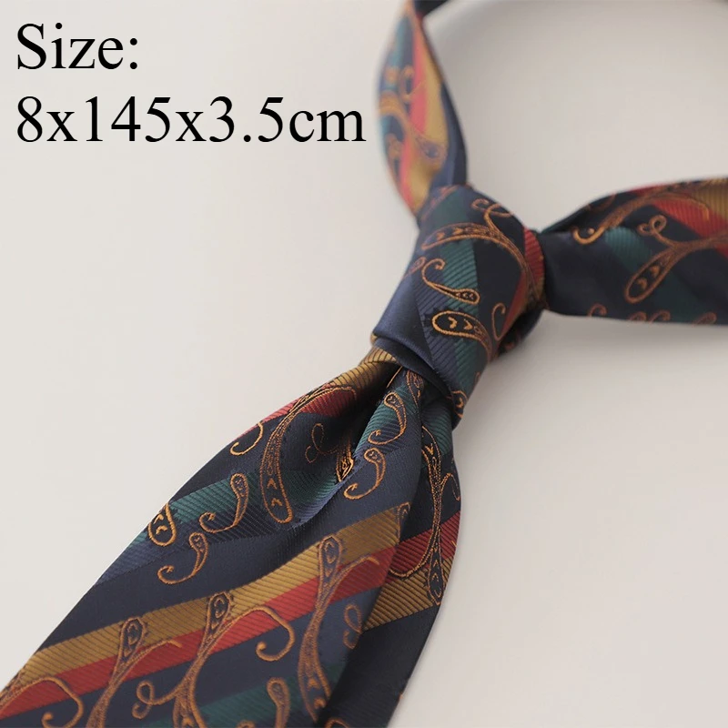 Korean Style Jacquard Tie Formal Business Handmade Necktie, Elegant Wedding Banquet Party Accessory For Work And Special Events