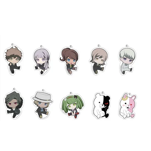 Fans Gifts Charm Anime Danganronpa V3 Mirai Hen HD Figurel Q Edition Acrylic Keychain Ornaments About 6cm