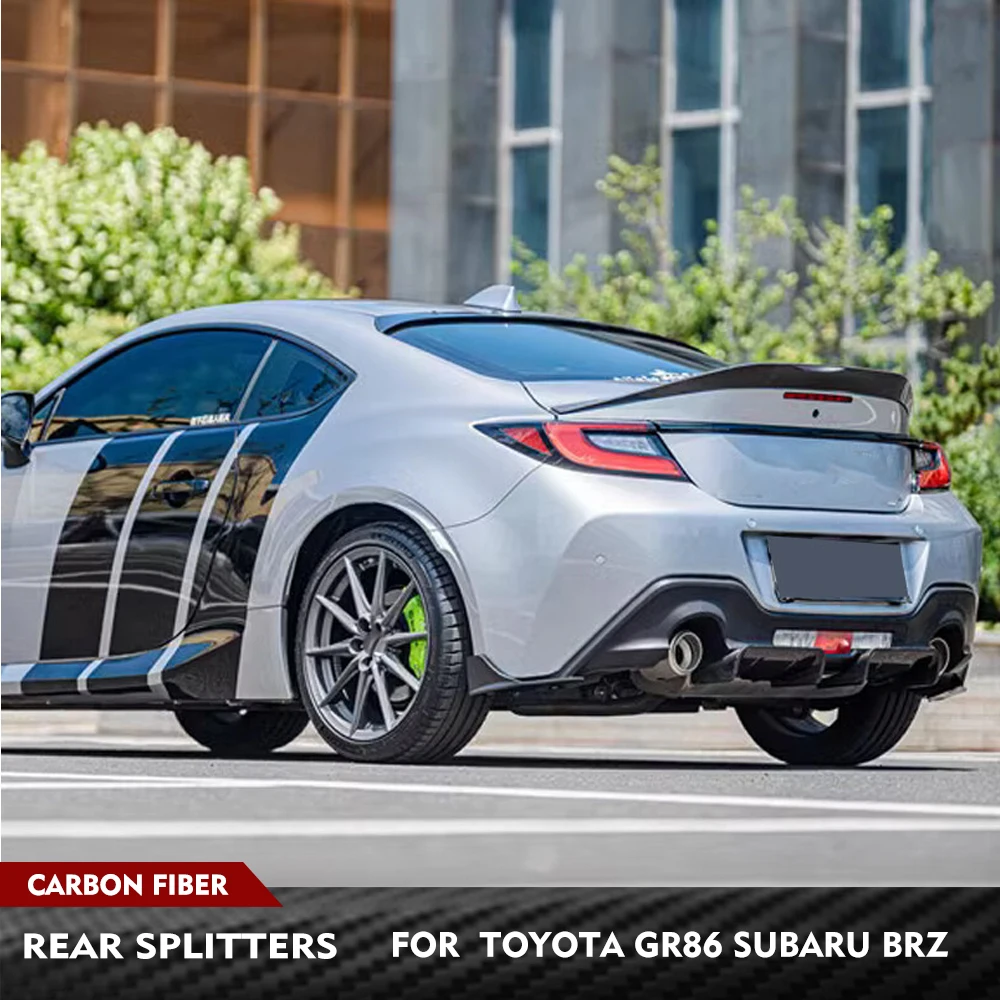 

Для Toyota GR86 Subaru BRZ 2-дверный 2022 2023 карбоновый сплиттер заднего бампера, накладка на бампер, задние канарды, обвесы для кузова автомобиля