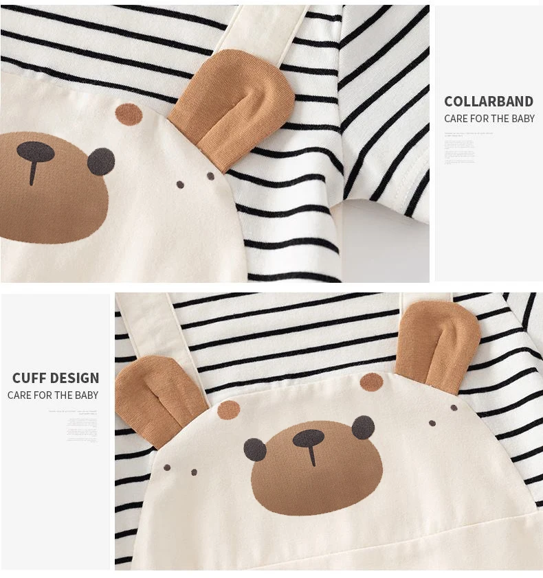 Baby pure cotton one-piece harem summer male and female baby fake two-piece overalls fashionable short-sleeved harem