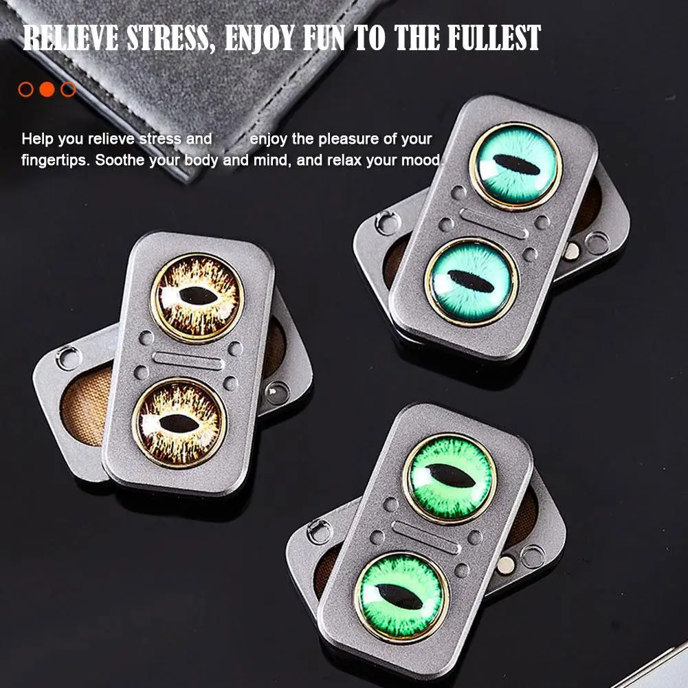 

Сова Push Slider Fidget Slider игрушка для снятия стресса игрушки для взрослых металлическая игрушка Fidget Finger Push Spin декомпрессионные игрушки