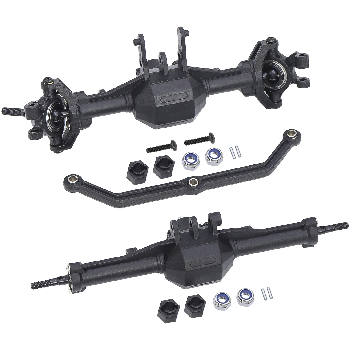 Plastic Front Rear Straight Complete Diamond Axle For 1/18 Trx4m RC Crawler Replacement Accessories Upgrade Parts