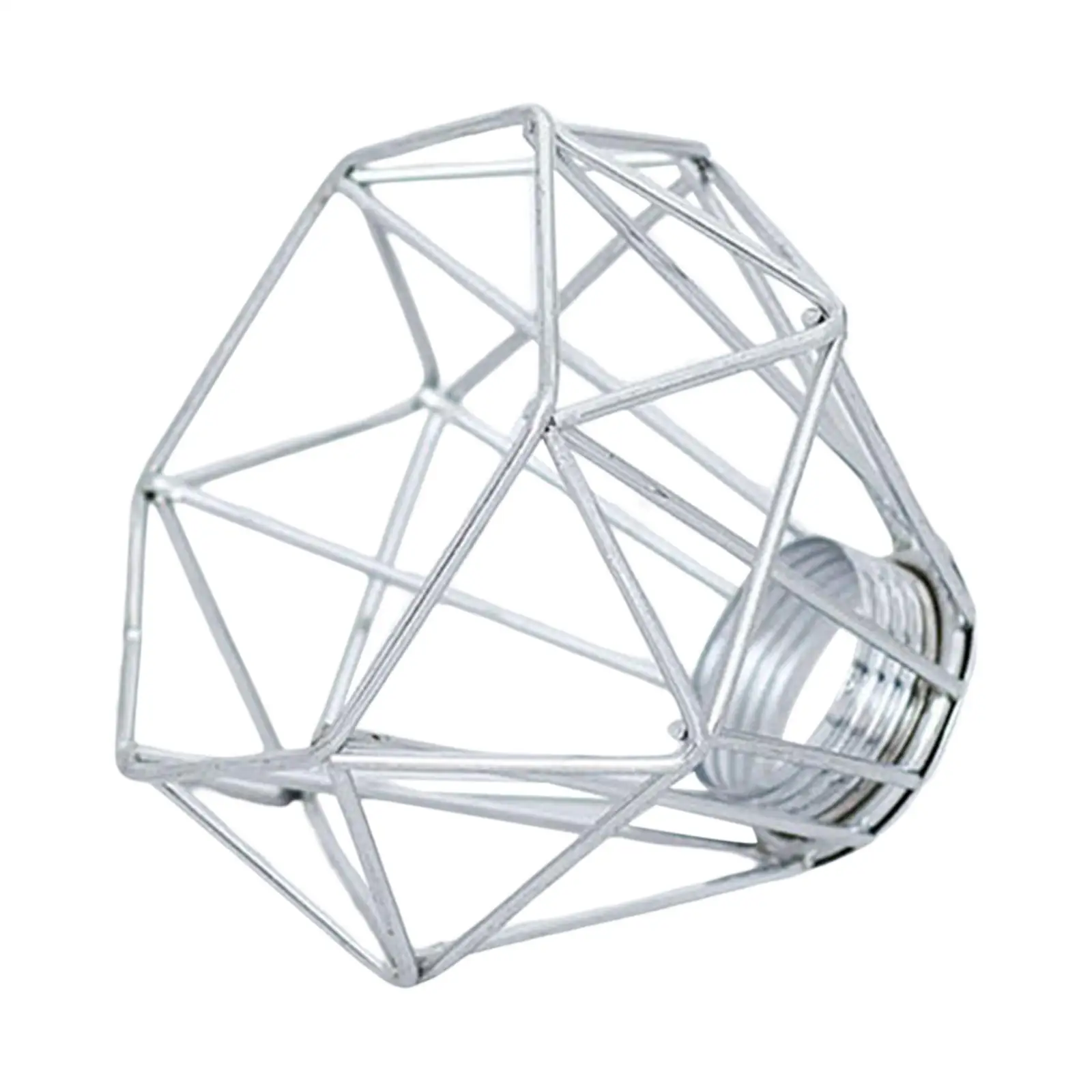 Lampshade Metal Lights Cage Lamp Covers Hanging Decor Wrought Iron Bulb Cage for Office Hotel Dining Room Bedroom Ornament