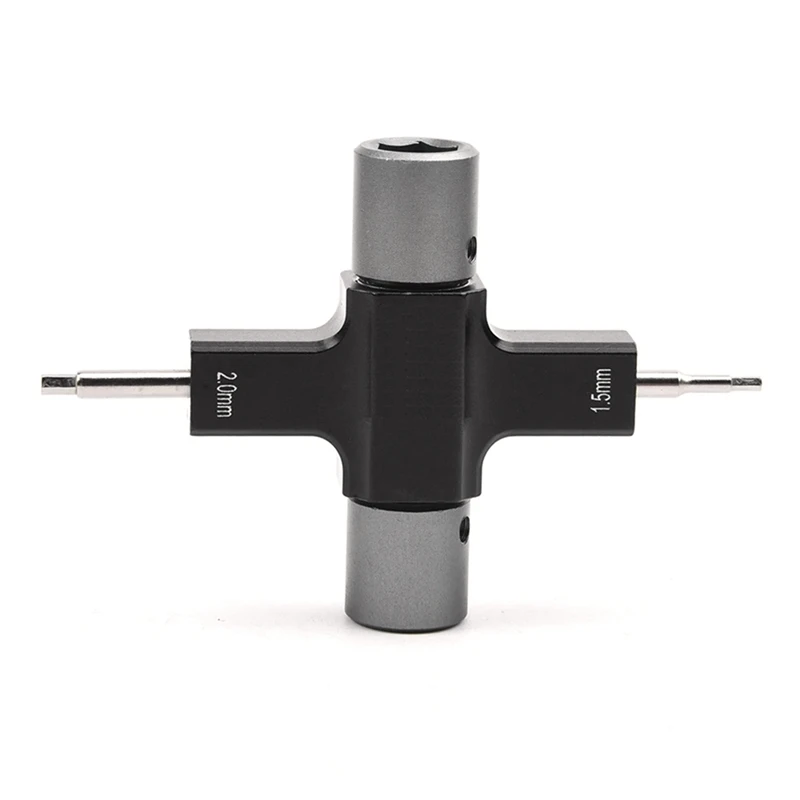 ประแจ M5สี่เหลี่ยมพร้อมเครื่องมือตลับลูกปืน1.5มม./2มม. มอเตอร์ปล่อยไขควงสำหรับโดรน RC สำหรับแข่ง FPV ทนทาน