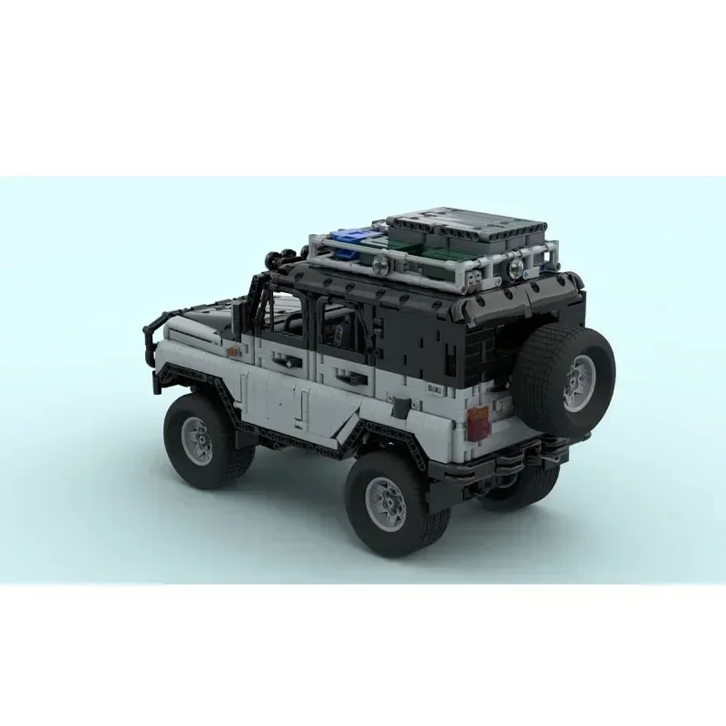 MOC-75601 Elektryczny RC Jeep Montaż Łączenie Model klocków budowlanych • 2968 części Klocki dla dzieci Urodziny Niestandardowa zabawka Prezent