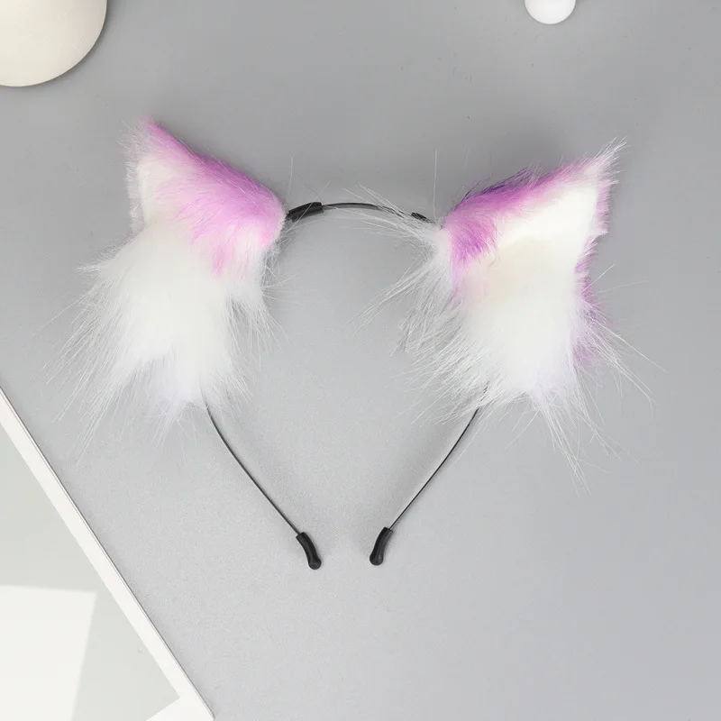 Kawaii Fox Ears Headband Anime Cat Ears Headdress Cosplay Accessories JK Girl Halloween Party Cosplay Props Hair Hoop Headwear