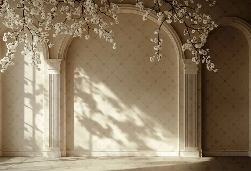 Mehofons Studio foto, dekorasi latar belakang fotografi Retro lengkungan dinding bunga dewasa ulang tahun pernikahan bersalin seni potret latar belakang