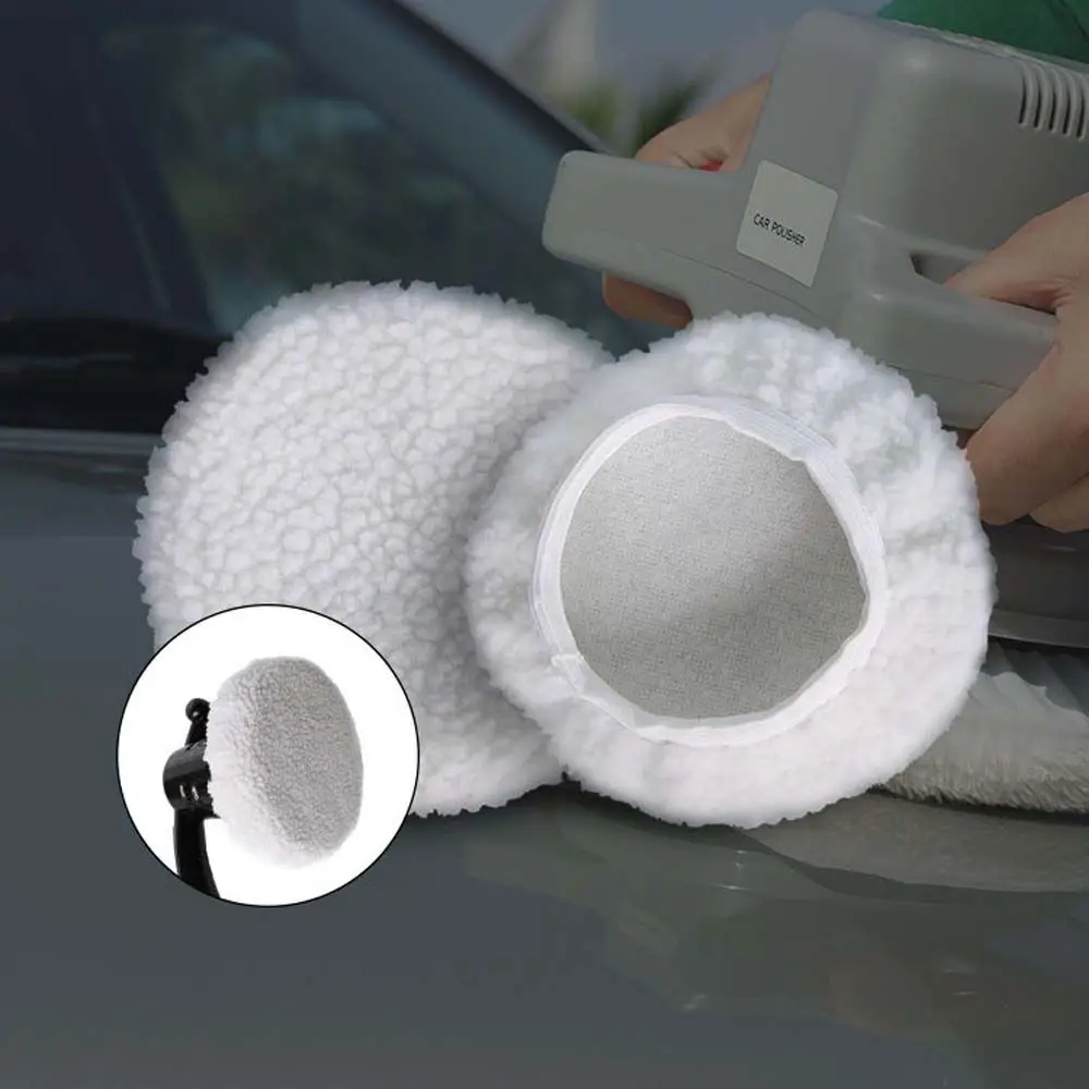 

Car Paint Care Imitated Wool Buffing Waxing Polisher Woolen Fleece Pad Polishing Bonnet Buffer Pad Polishing Terry Cloth