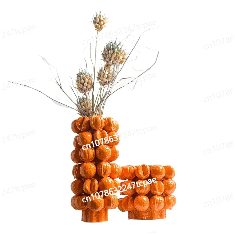 Modern creative home decoration and flower arrangement ornaments with fruit vases and ceramics