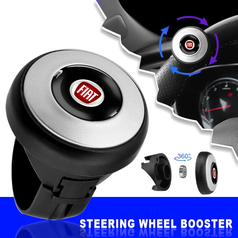 Bola de dirección para coche, emblema de giro que ahorra esfuerzo, para Fiat 500 Grande-Punto Astra Bravo Panda Tipo Stilo Egea