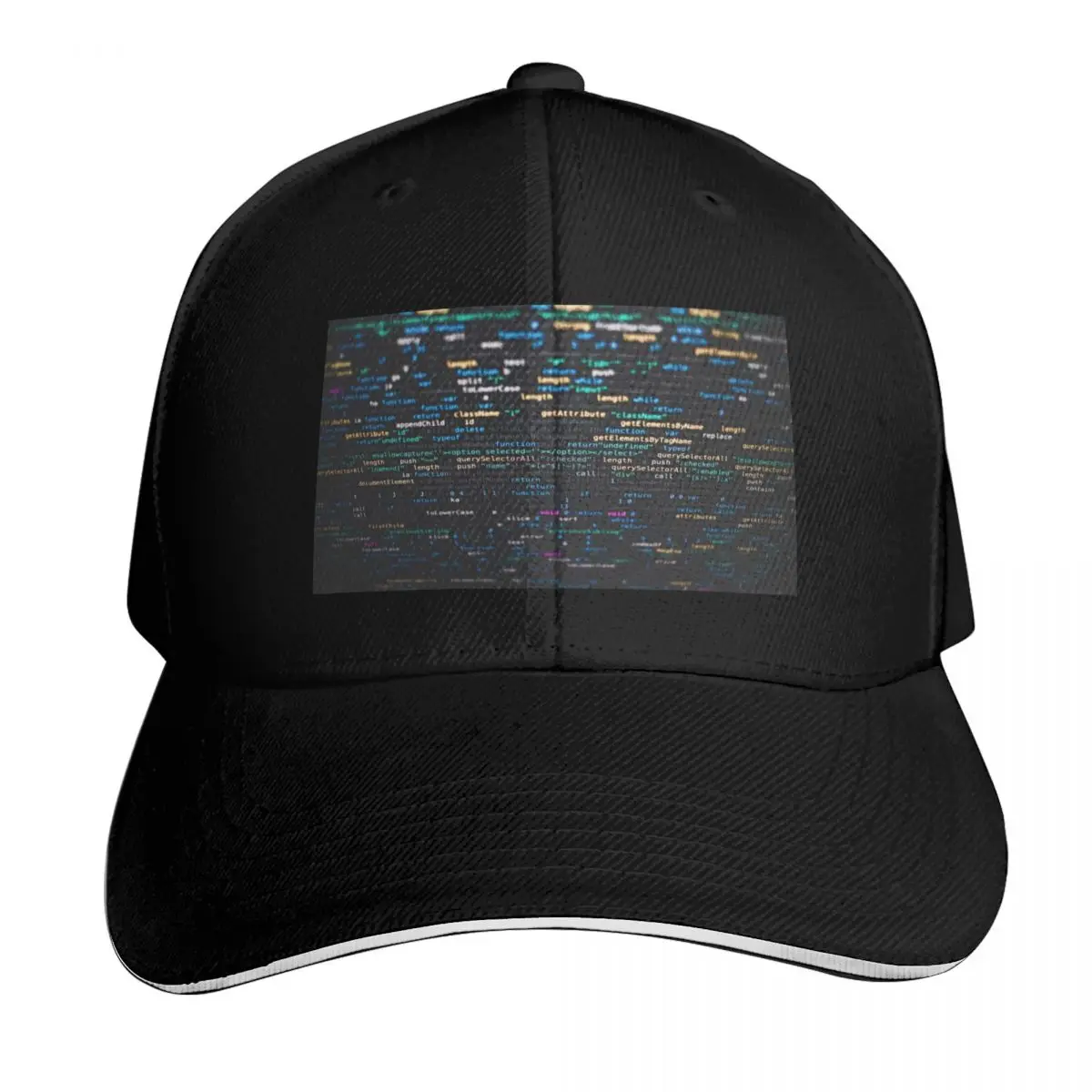 Software Developer Programming Code on Black Background Baseball Cap Men Women Casual Summer Sport Sun Cap