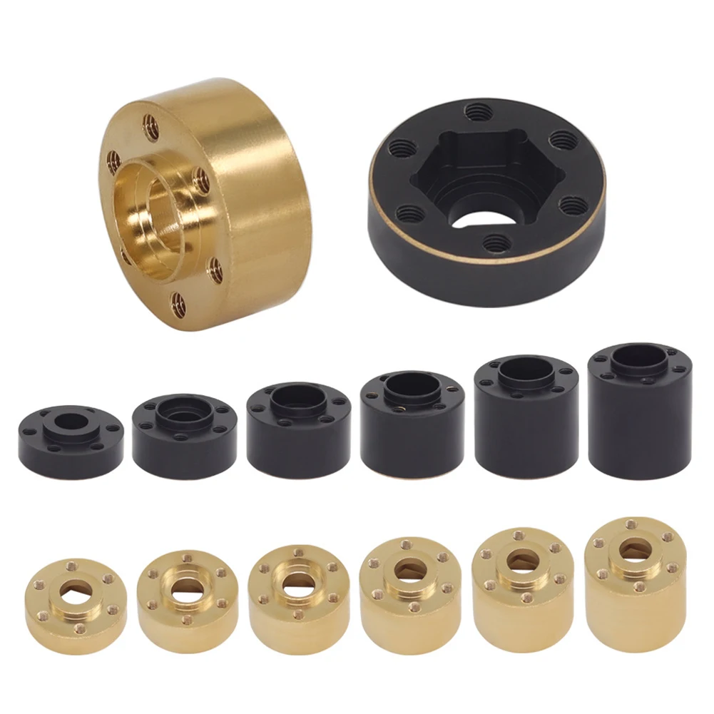 1.9/2.2 Inch Brass Wheel Rim Weights For 1/10 RC Crawler Compatible For VP SLW SMF SSZ Copper,black. Wheels Rim Brass Weights.