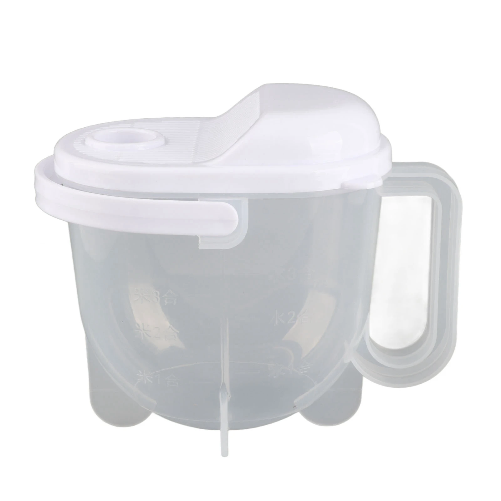 Rice Washer Fine Strainer Clear Scale Water Flush Type ABS Material Auxiliary Handle Rice Washing Bowl for Multigrain