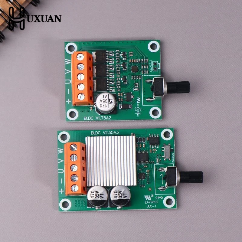 75W 200W DC 6-24V Borstelloze Motor Drive Control Board High-power 6V12V24V borstelloze Fan Motor Speed Controller