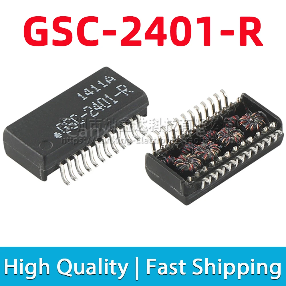 

5pcs GSC-2401-R SOP24 SMD Network Transforme 1000 Base-t Gigabit Ethernet Isolation Transformer Isolated Magnetic Filter