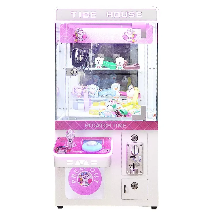 Wholesale Custom Mini Claw Machine Kit Metal Vending Doll Machine With Bill Acceptor Mini Plush Toy Claw Crane