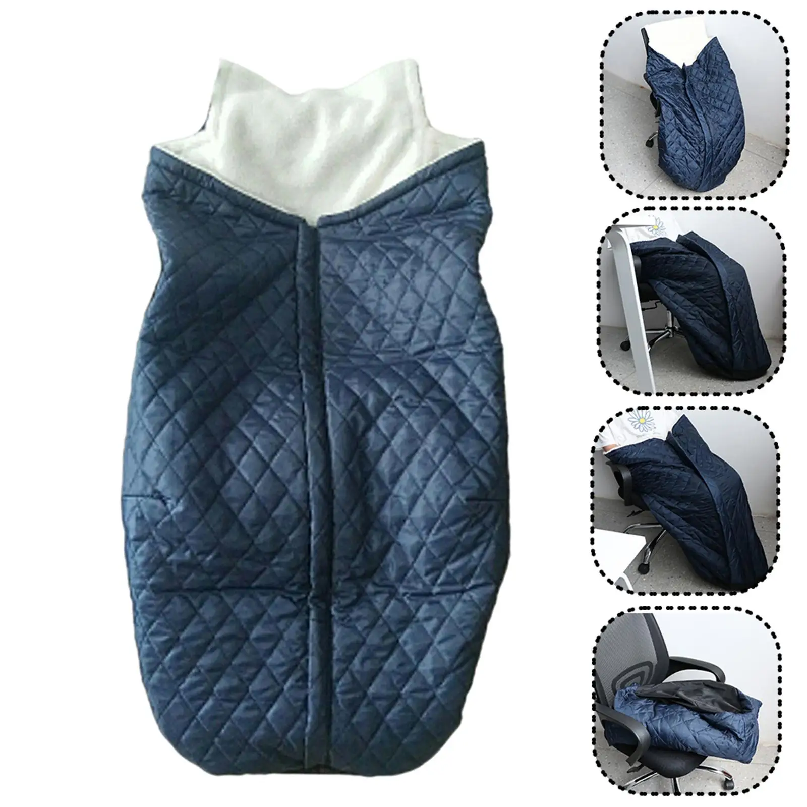 

Blanket Warmer Plush Lined Windproof Sleeping Bag Cosy Cover for Disabled Accessories Manual