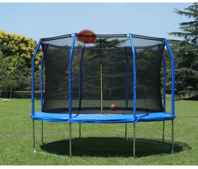 대형 어린이 야외 트램펄린 세트 (보호망 포함) - 공장 직판매, 아이들 놀이터용 재미있는 점프 안전 장비