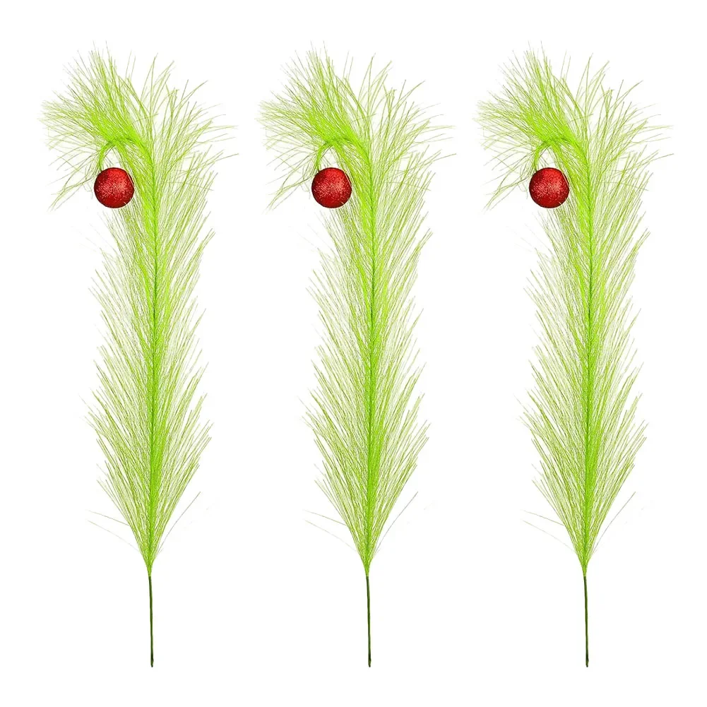 Unique 138Pcs Christmas Tree Decoration Kit with Curly Stems Perfect for Crafting Wreaths and Festive Arrangements