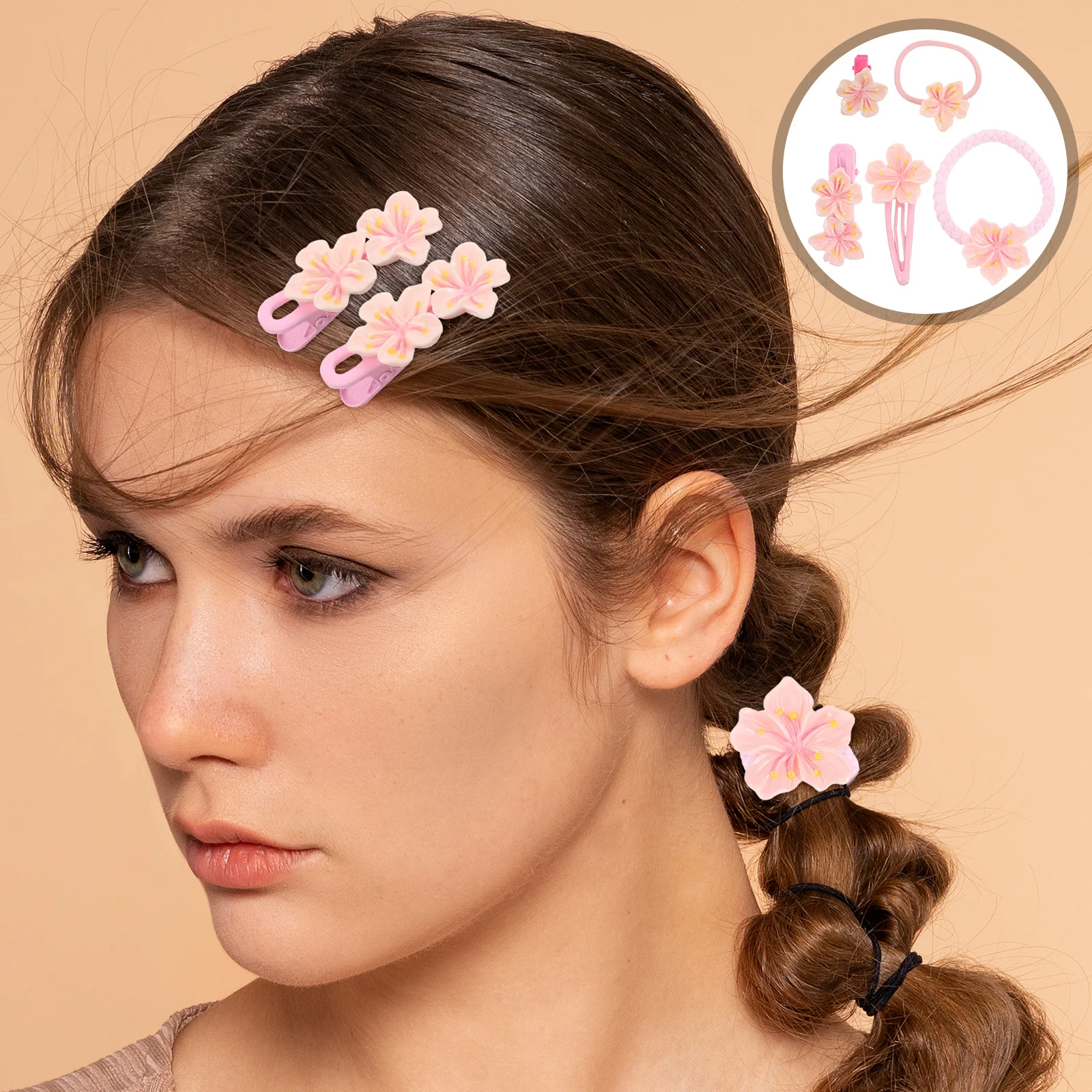 

1Set Hair Clips Cute Floral Side Bangs Girls Accessories Daily Wear Party Styling Aesthetic Toddler