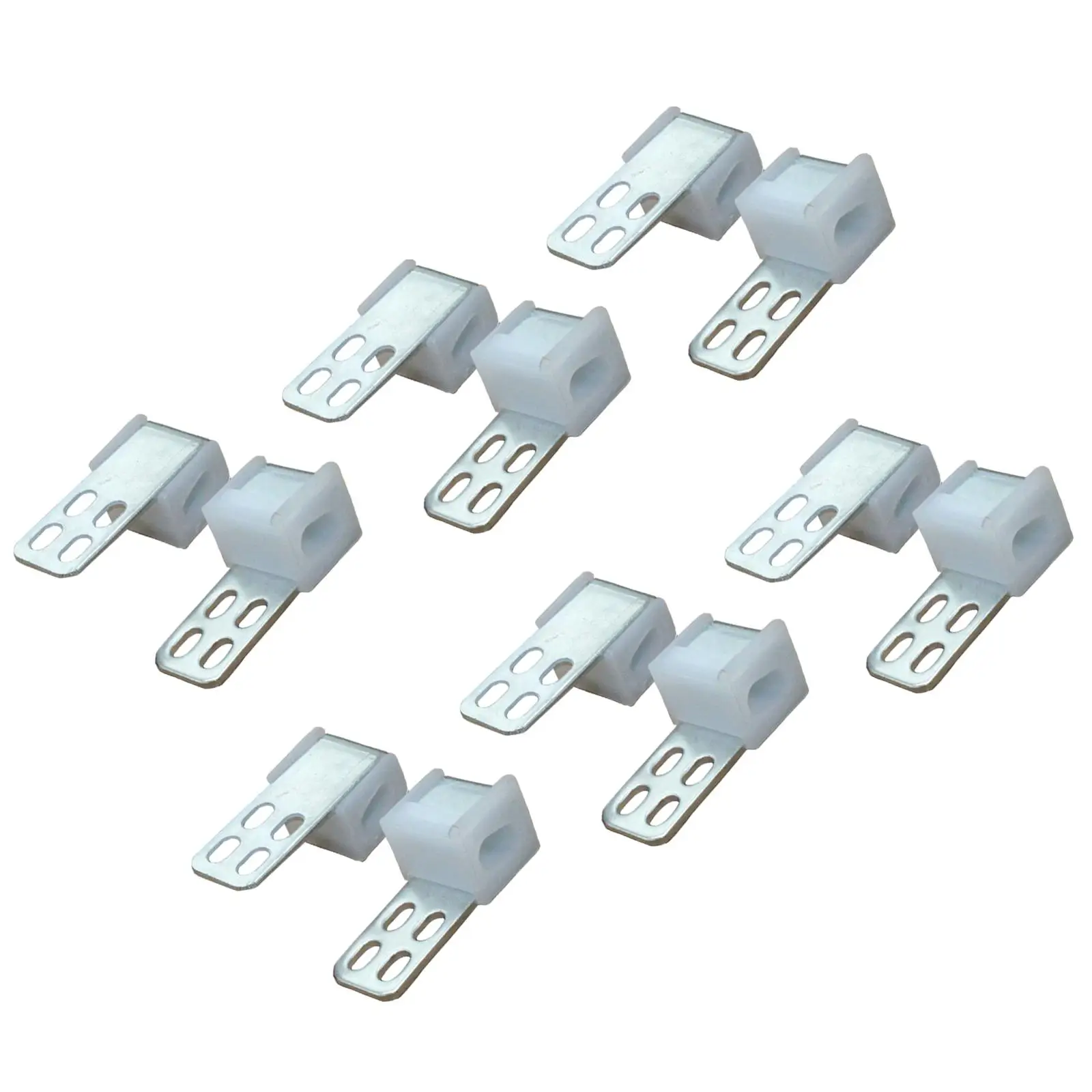 12 Pack Upholstery Clips 2.0mm Thickness Four-hole Couch Spring Repair Kits for Furniture Sagging Cushions Sofa Chair Chair Bed