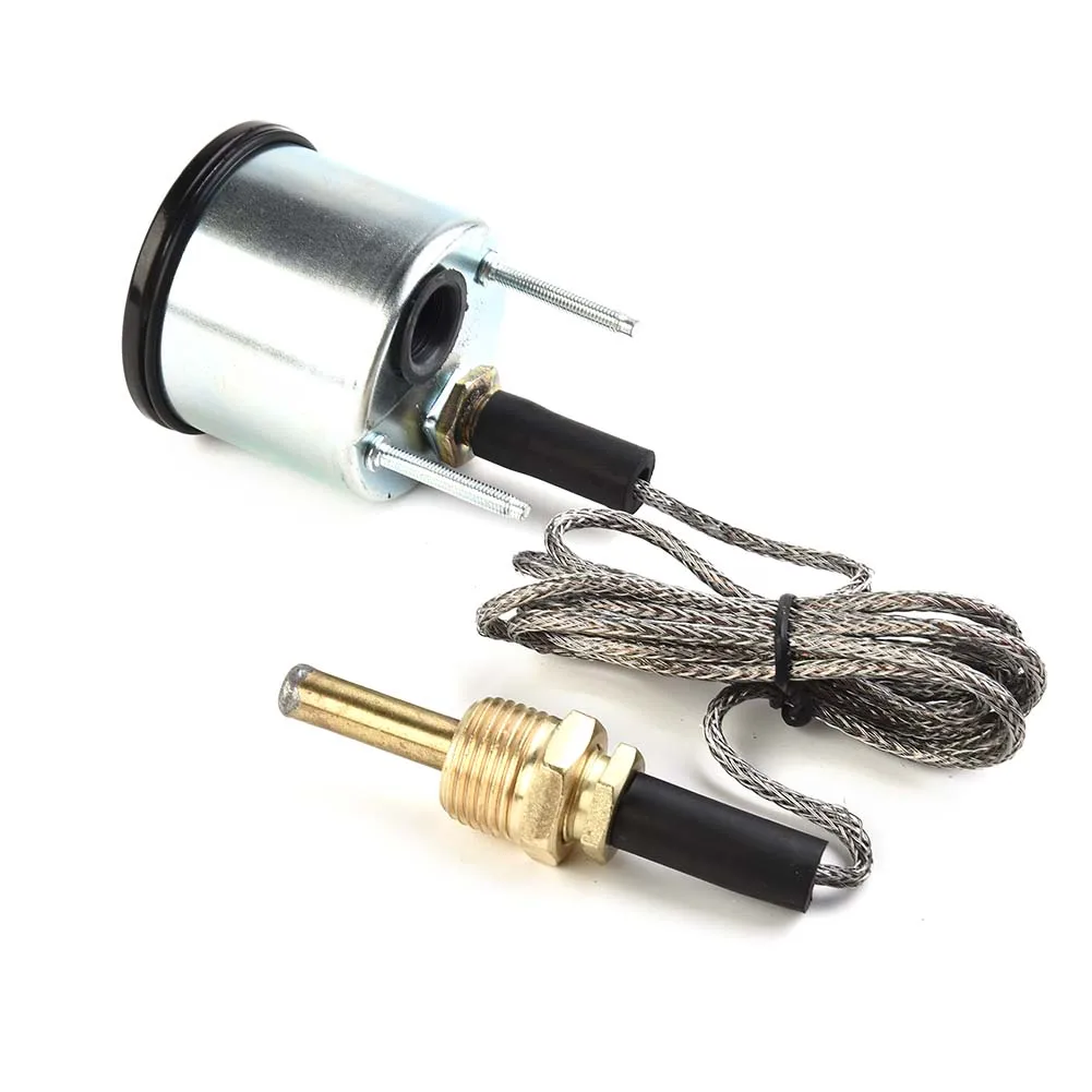 2 inch 52mm Analog Water Temperature Meter with Dual Unit Display for celsius and for fahrenheit for 12V Vehicle Mounting