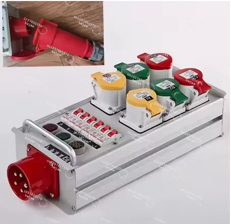 

6-way small electrical box, 16A socket box, Fuge portable large screen LED screen power box, controller, stage distribution box