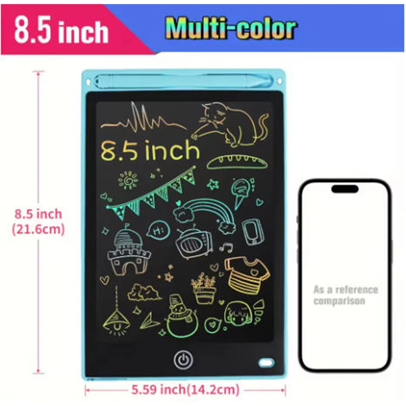 8.5 Inch LCD Writing Tablet Digital Drawing Tablet Handwriting Pads Portable Electronic Tablet Board For 3 4 5 6 7 8 Years Kids
